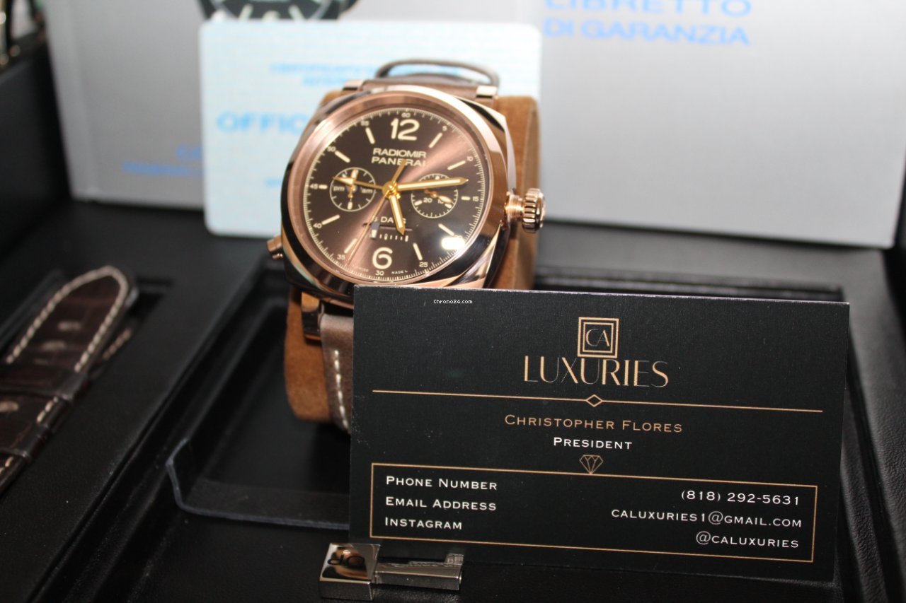 Panerai Special Editions Mens watch Unisex Manual winding Rose gold PAM 00502 6