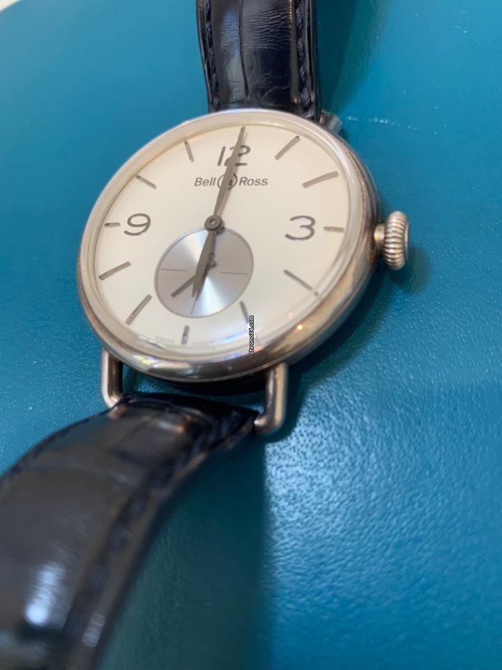 Bell & Ross Vintage Mens watch Unisex Manual winding Silver BRWW1-ME-AG-SI SCR 6