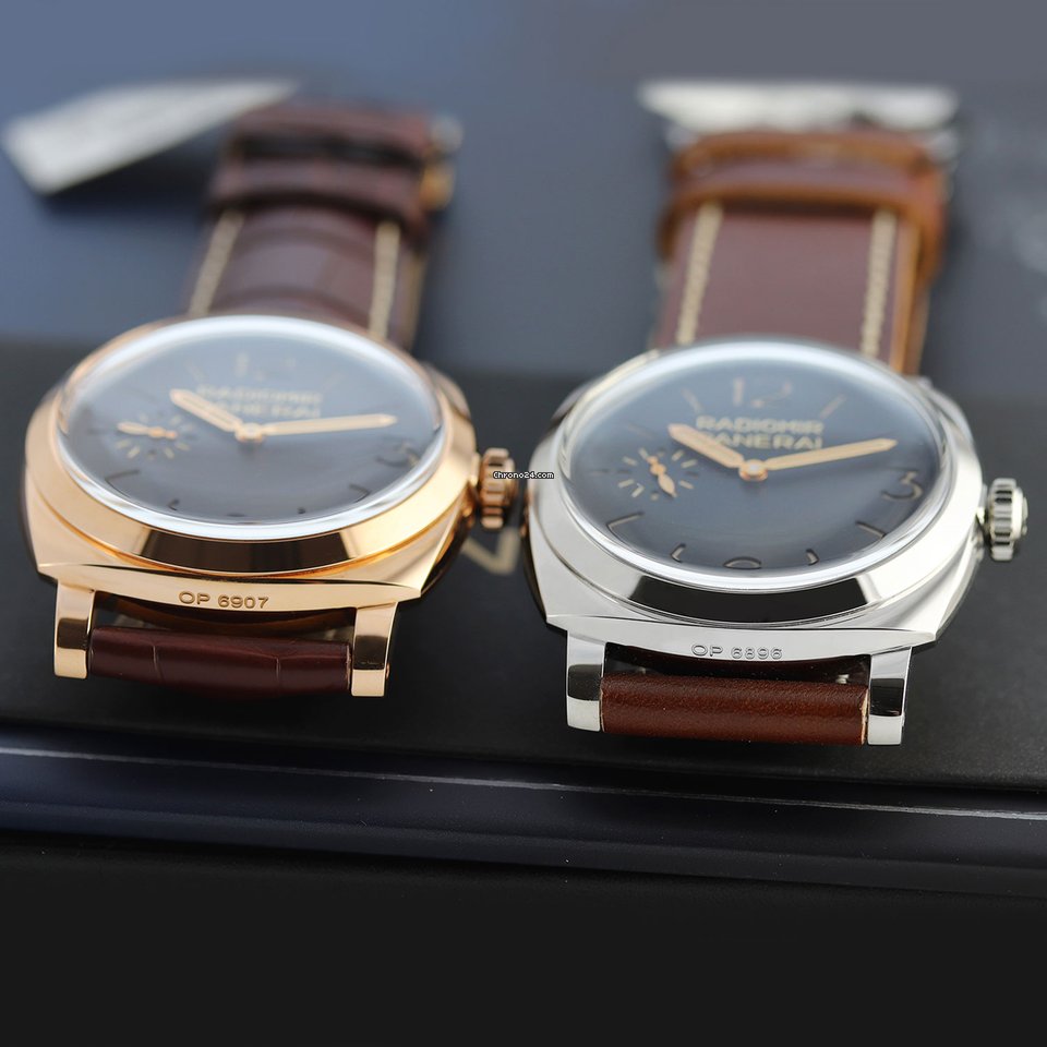 Panerai Special Editions Mens watch Unisex Manual winding Gold Steel pam00398 & pam0399 6