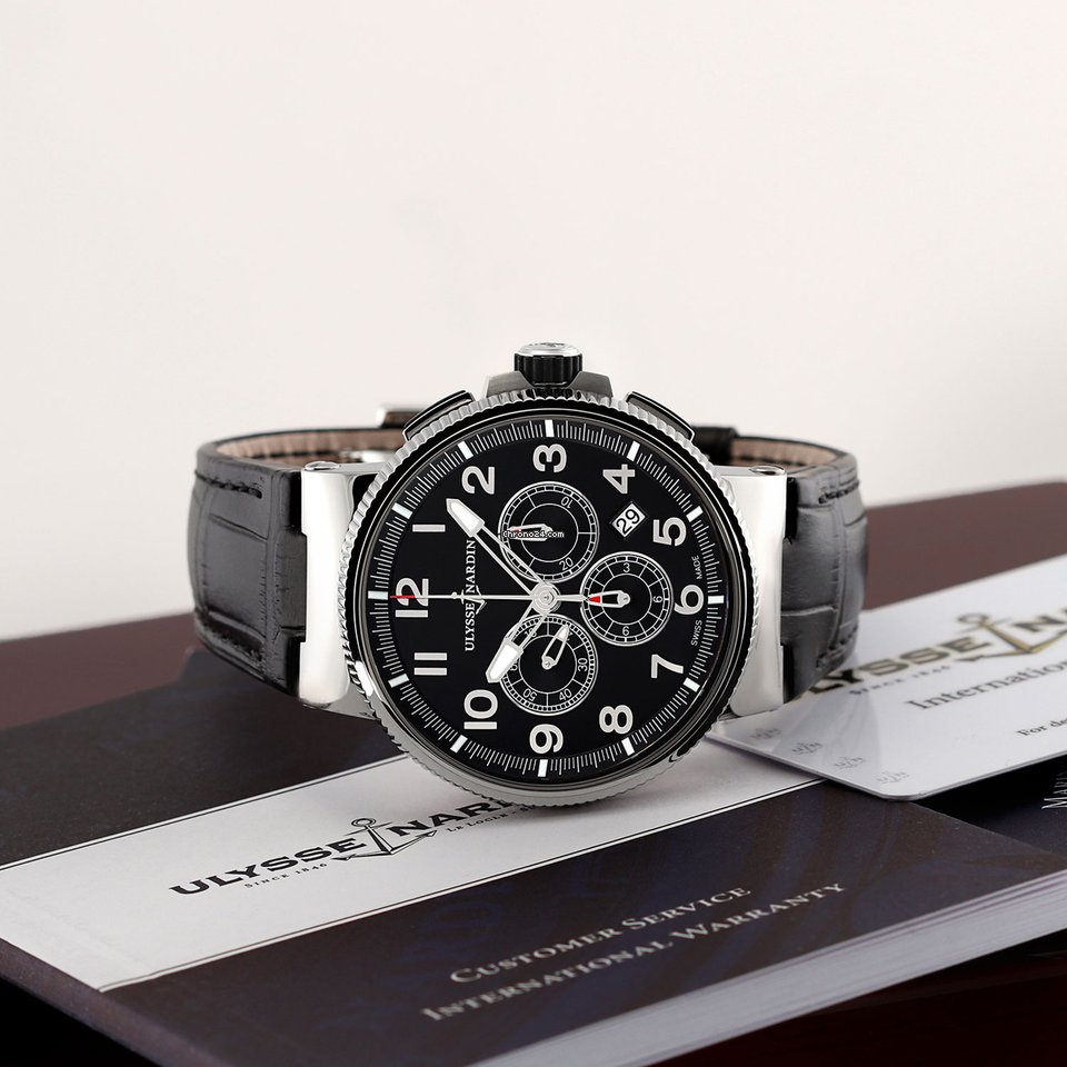 Ulysse Nardin Marine Chronograph Mens watch Unisex Automatic Steel 1503-150 62 6