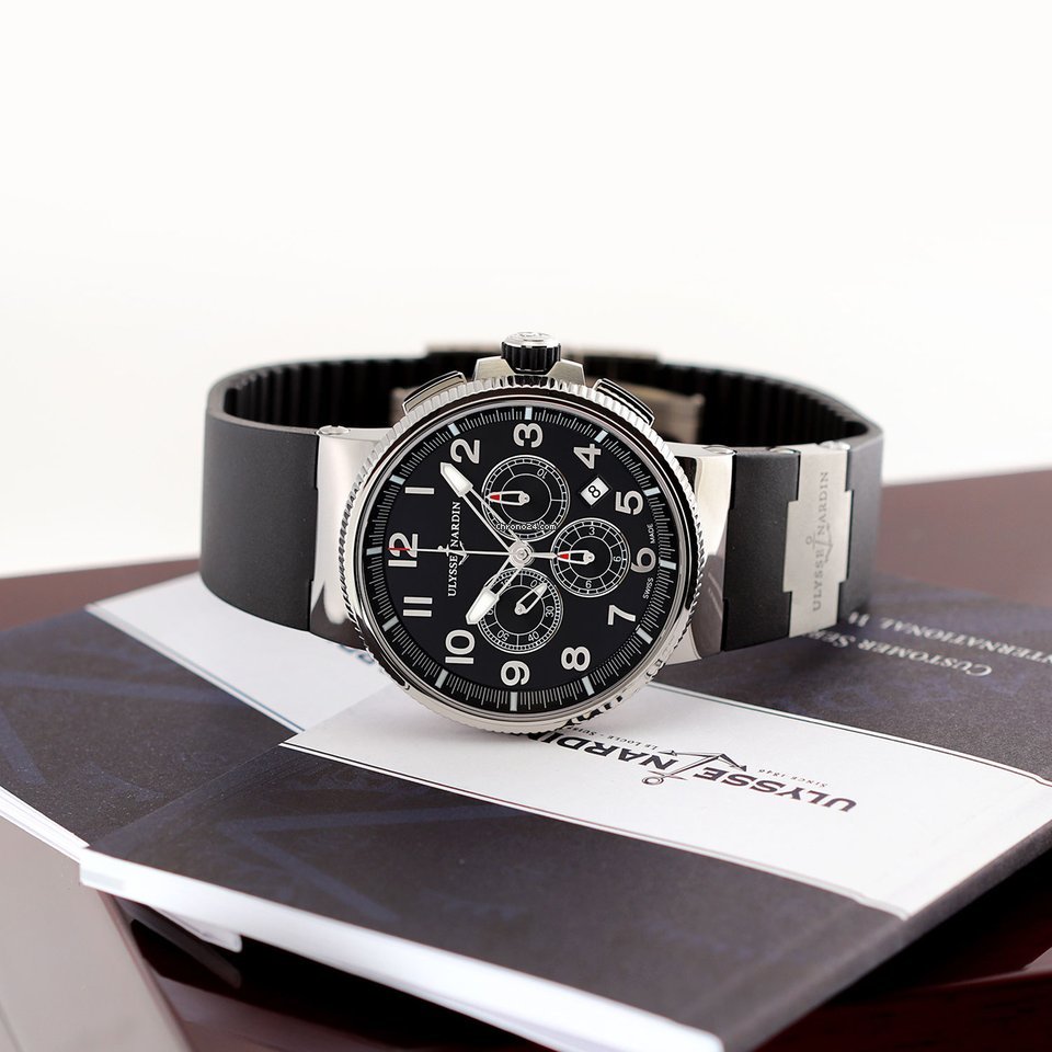 Ulysse Nardin Marine Chronograph Mens watch Unisex Automatic Steel 1503-150-3 62 6