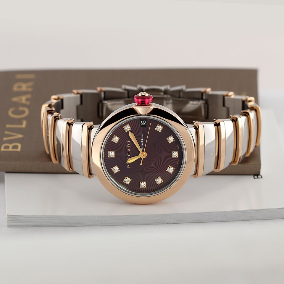 Bulgari Lucea Womens watch Automatic Gold Steel 102497 6