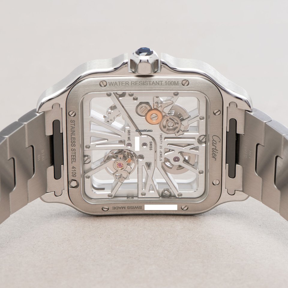 Cartier Santos Mens watch Unisex Manual winding Steel WHSA0007 6
