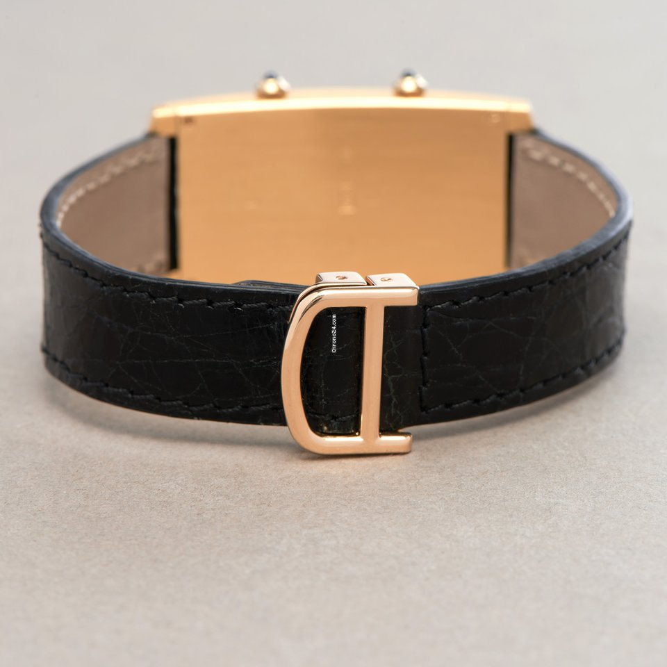 Cartier Tank Mens watch Unisex Quartz Yellow gold 0081 or W1506253 6