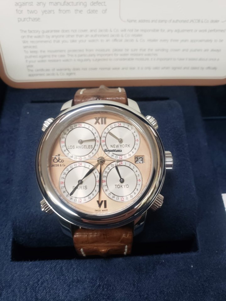 Jacob & Co. Five Time Zone Mens watch Unisex Automatic Steel H24SSG 6