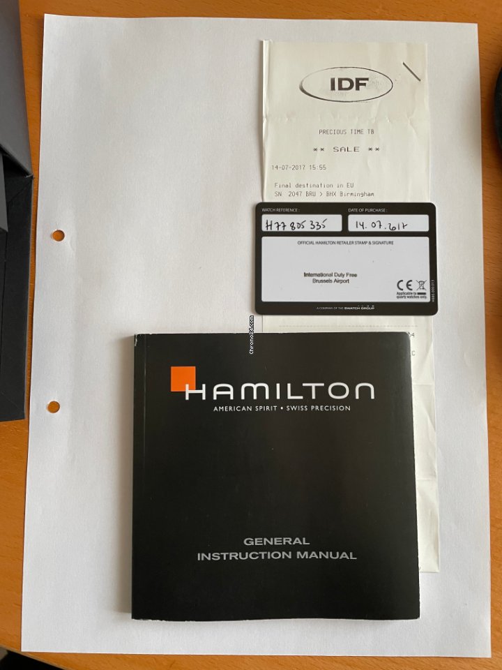 Hamilton Khaki Navy Frogman Mens watch Unisex Automatic Titanium H77805335 6