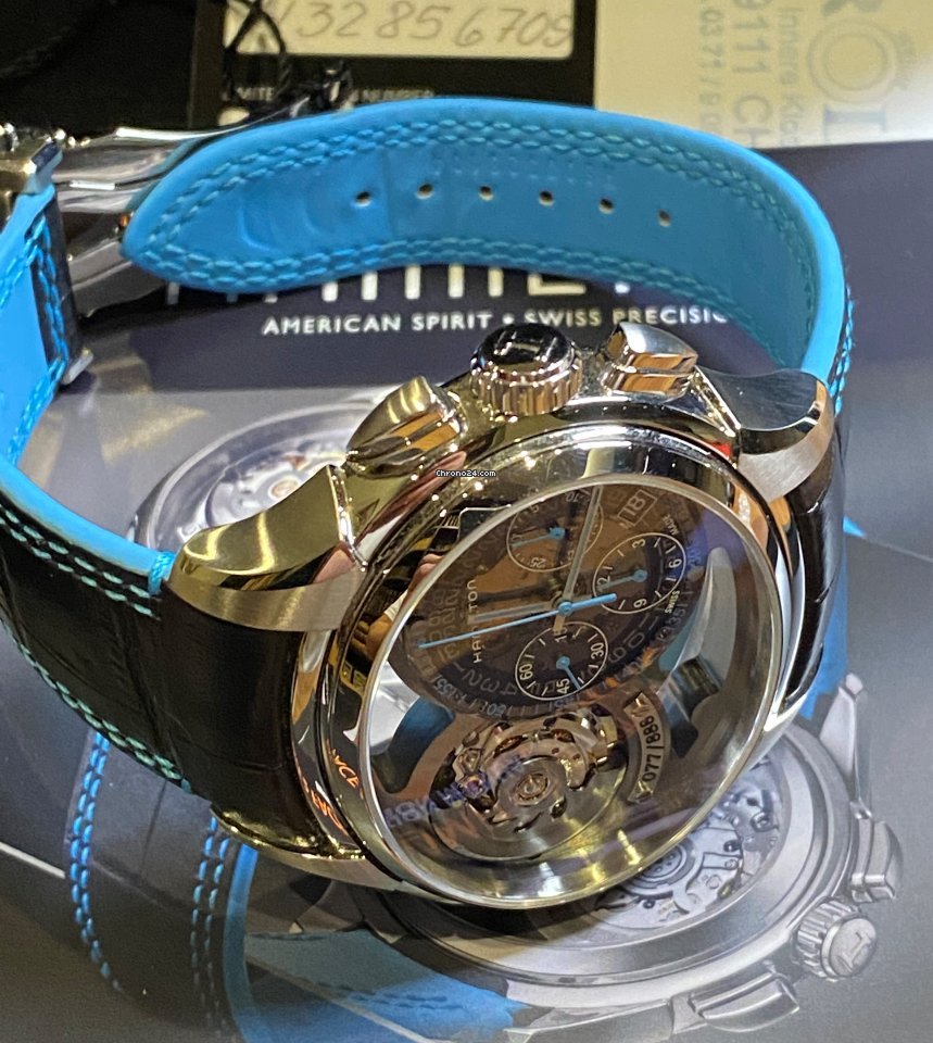 Hamilton Jazzmaster Auto Chrono Mens watch Unisex Automatic Steel H32856705 6