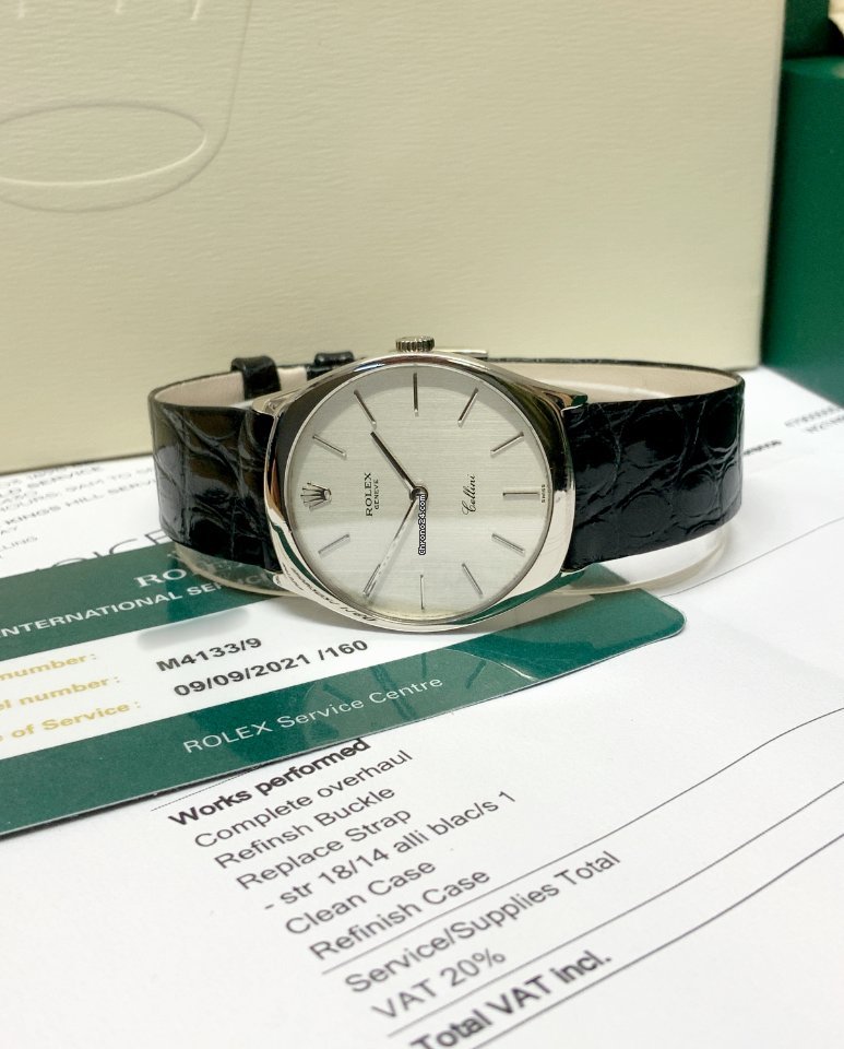Rolex Cellini Mens watch Unisex White gold Manual winding 4133 6