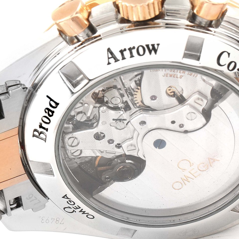 Omega Speedmaster Broad Arrow Mens watch Unisex Automatic Gold Steel 321.90.42.50.13.001 6