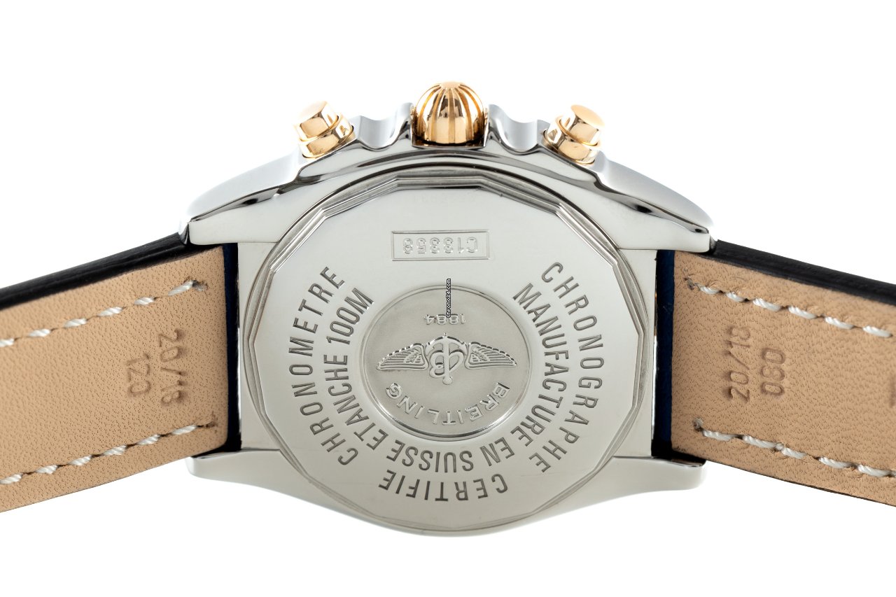 Breitling Chrono Cockpit Mens watch Unisex Automatic Gold Steel C13358 6