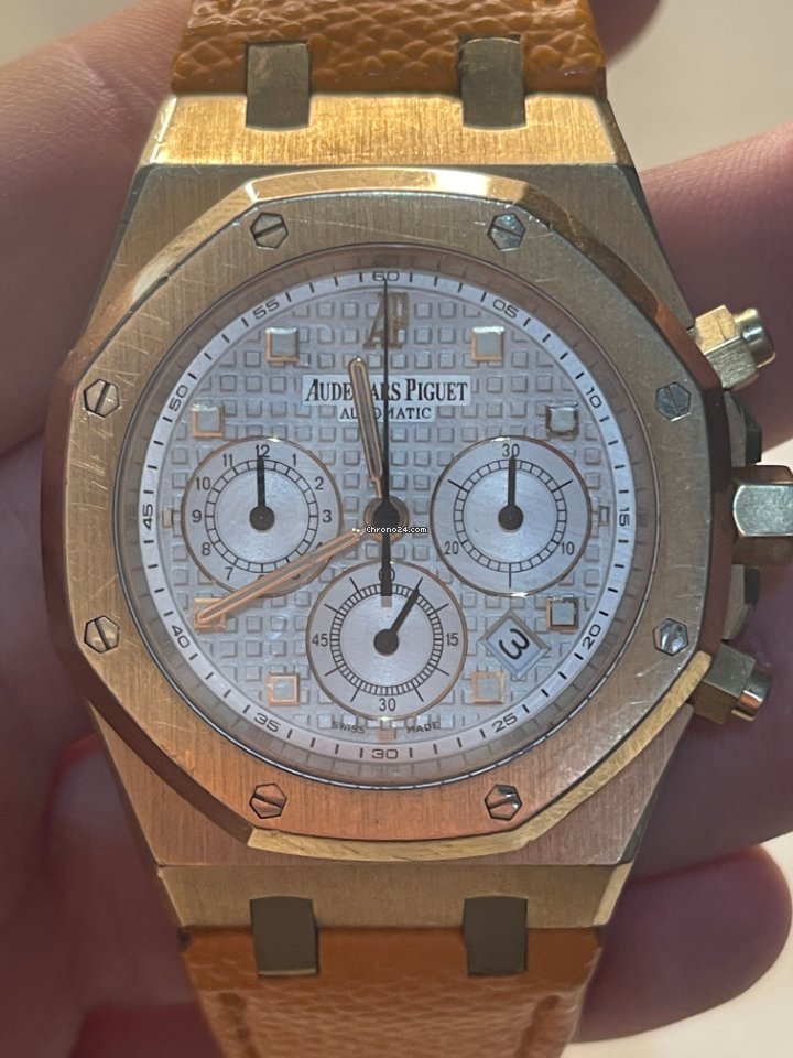 Audemars Piguet Royal Oak Chronograph Mens watch Unisex Automatic Rose gold F 71557 6