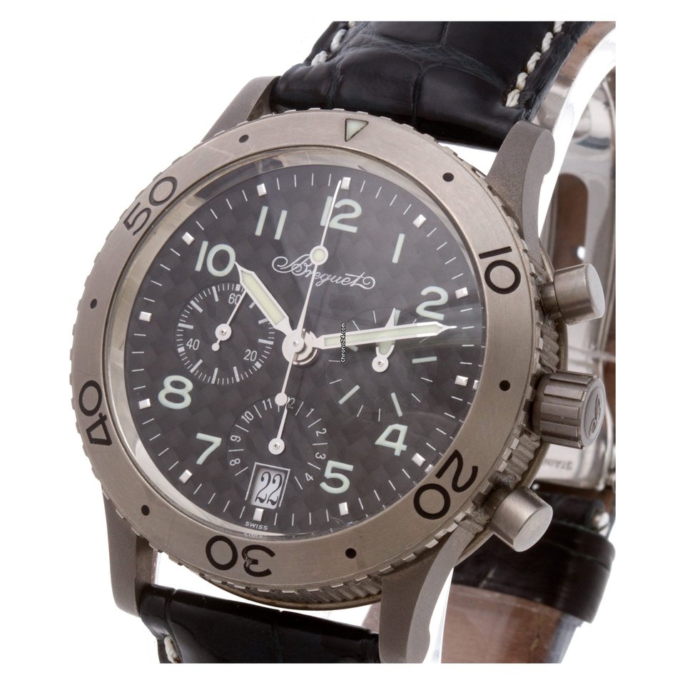Breguet Type XX - XXI - XXII Mens watch Unisex Automatic Titanium 3820TI 6