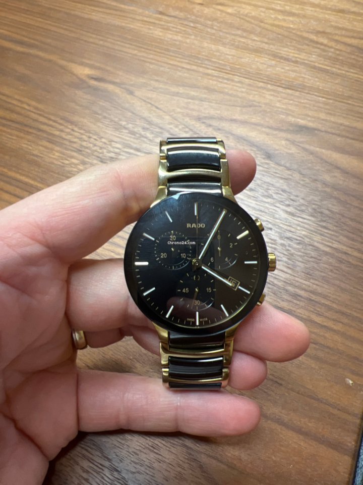 Rado Centrix Mens watch Unisex Quartz Gold Steel R30134162 6