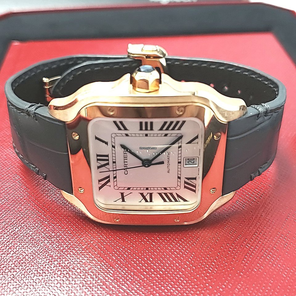 Cartier Santos Mens watch Unisex Automatic Rose gold WGSA0019 6