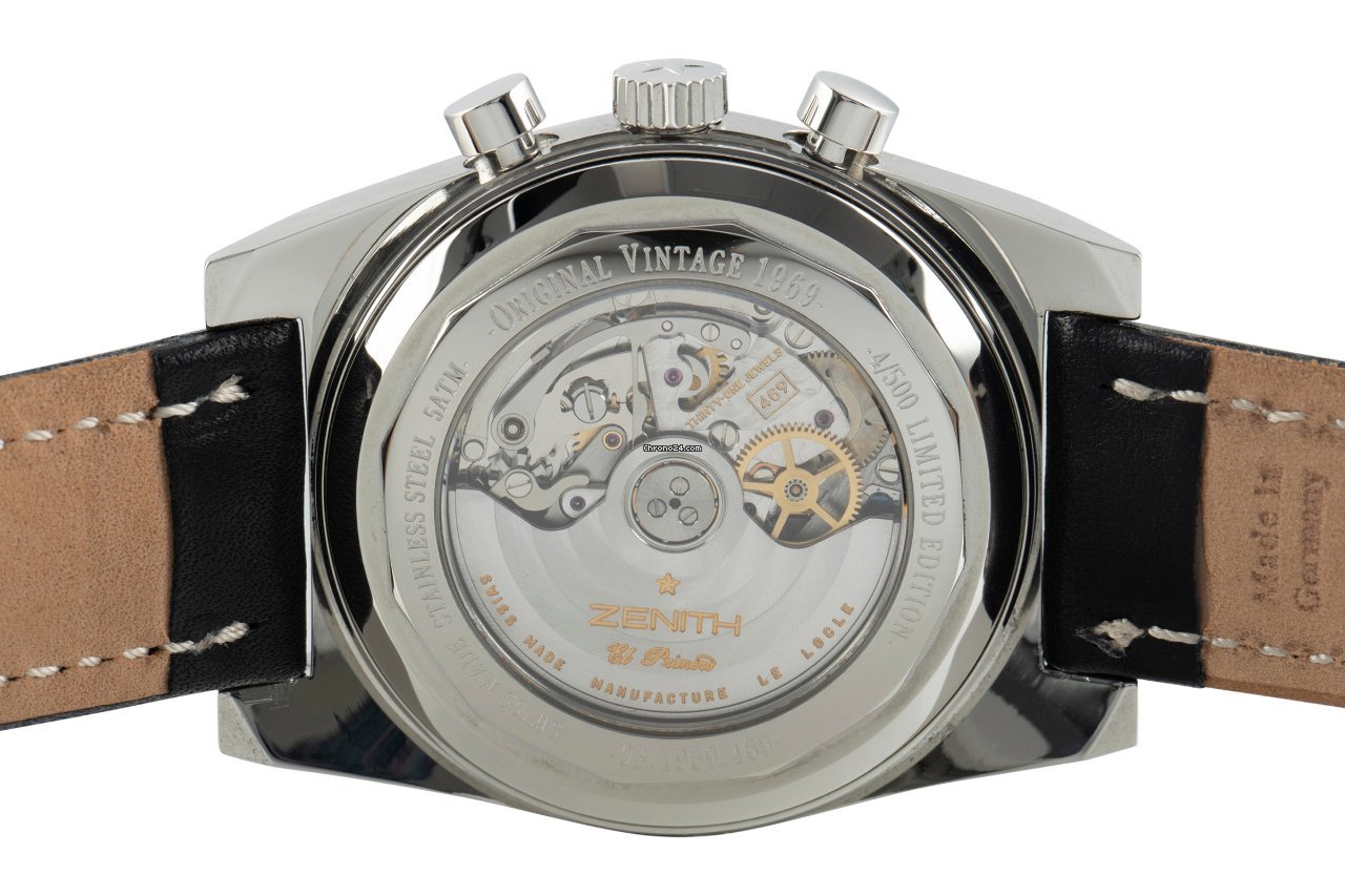 Zenith El Primero New Vintage 1969 Mens watch Unisex Automatic Steel 03.1969.469 6