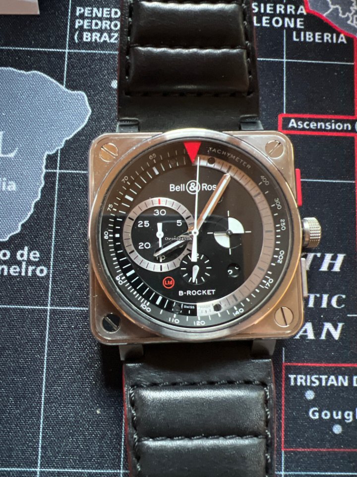 Bell & Ross BR 01-94 Chronographe Mens watch Unisex Automatic Steel BR0194-B-ROCKET 6
