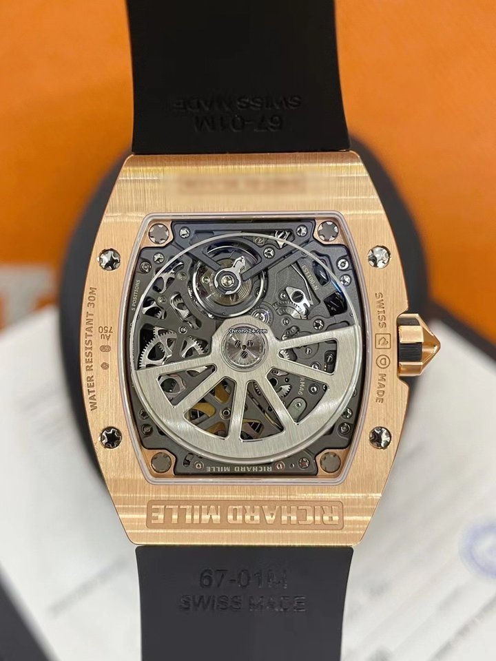 Richard Mille RM 67 Mens watch Unisex Automatic Rose gold Richard Mille Extra Flat RM67-01 RG 6