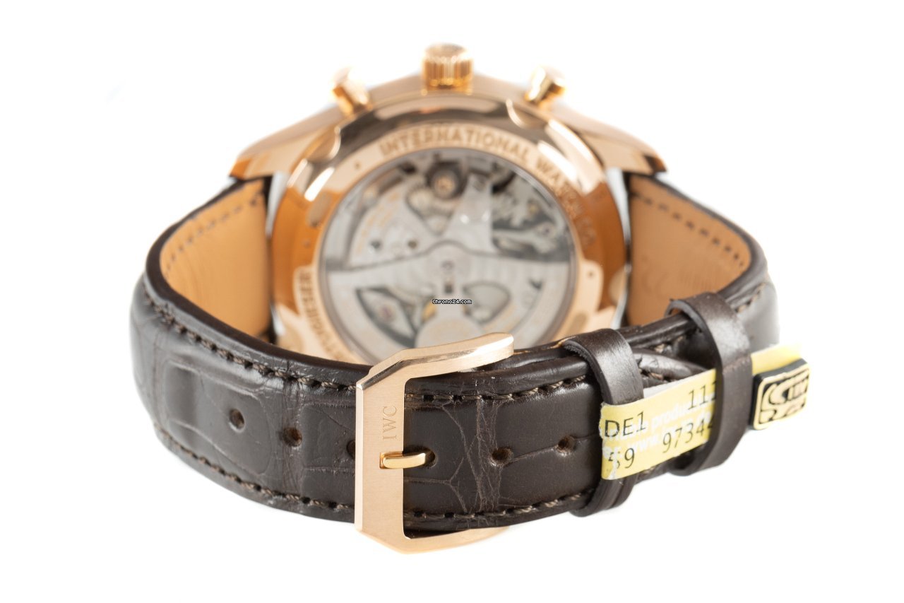 IWC Portuguese Chronograph Mens watch Unisex Automatic Red gold IW390402 6