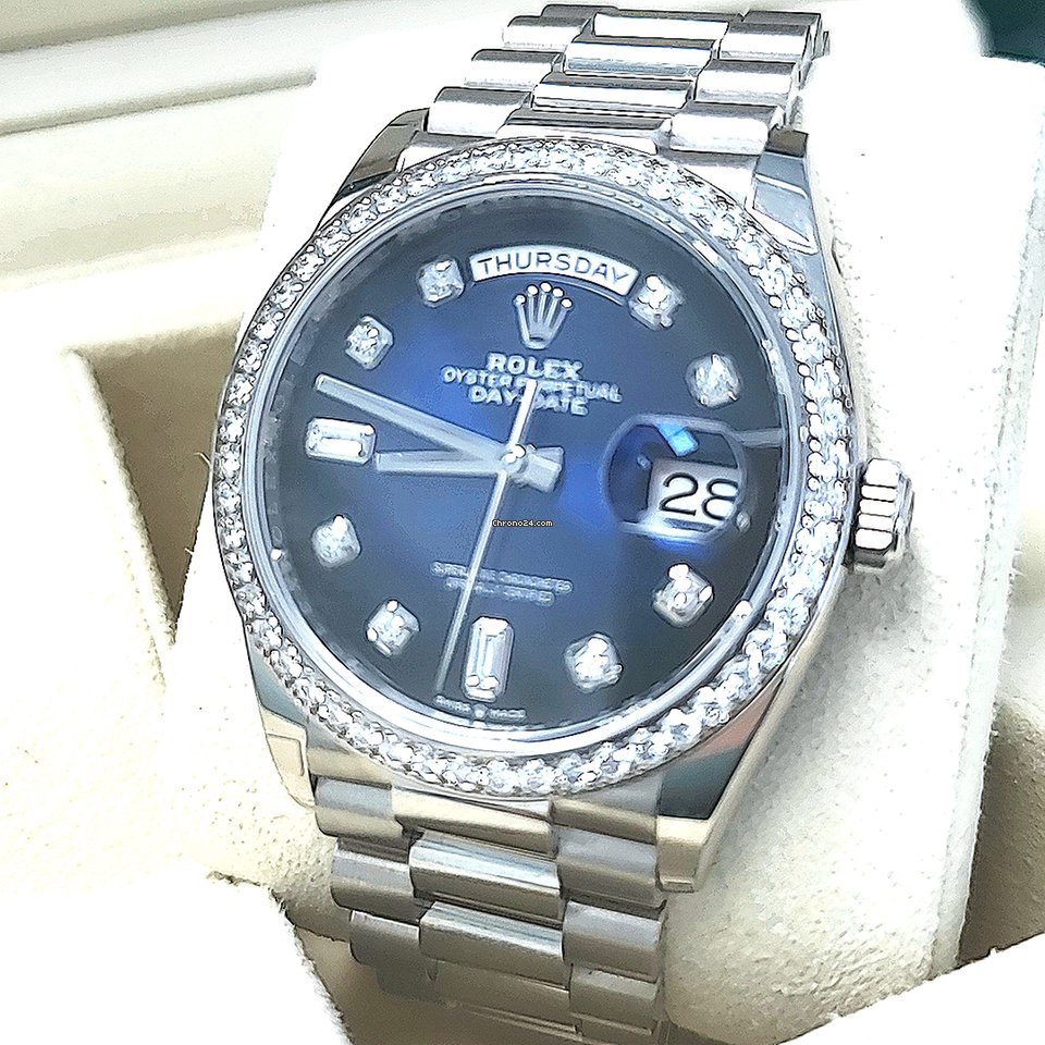 Rolex Day-Date 36 Mens watch Unisex White gold Automatic 128345RBR 6