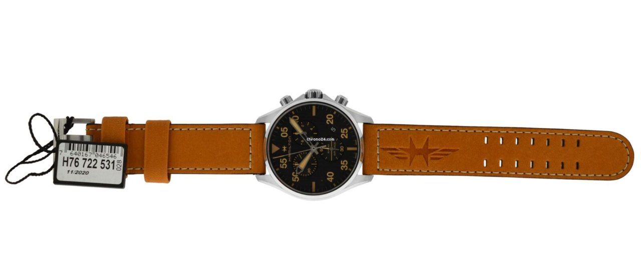 Hamilton Khaki Pilot Mens watch Unisex Quartz Steel H76722531 6