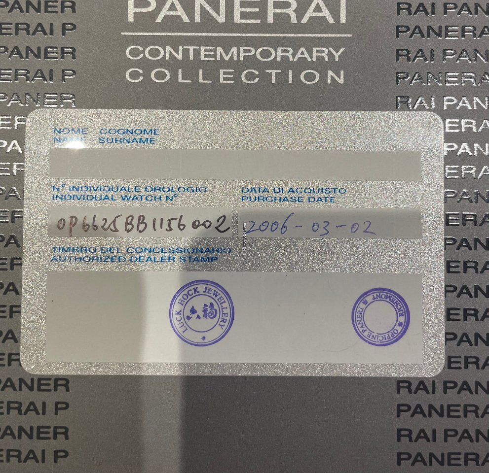 Panerai Mens watch Unisex Automatic Steel OP6625 6