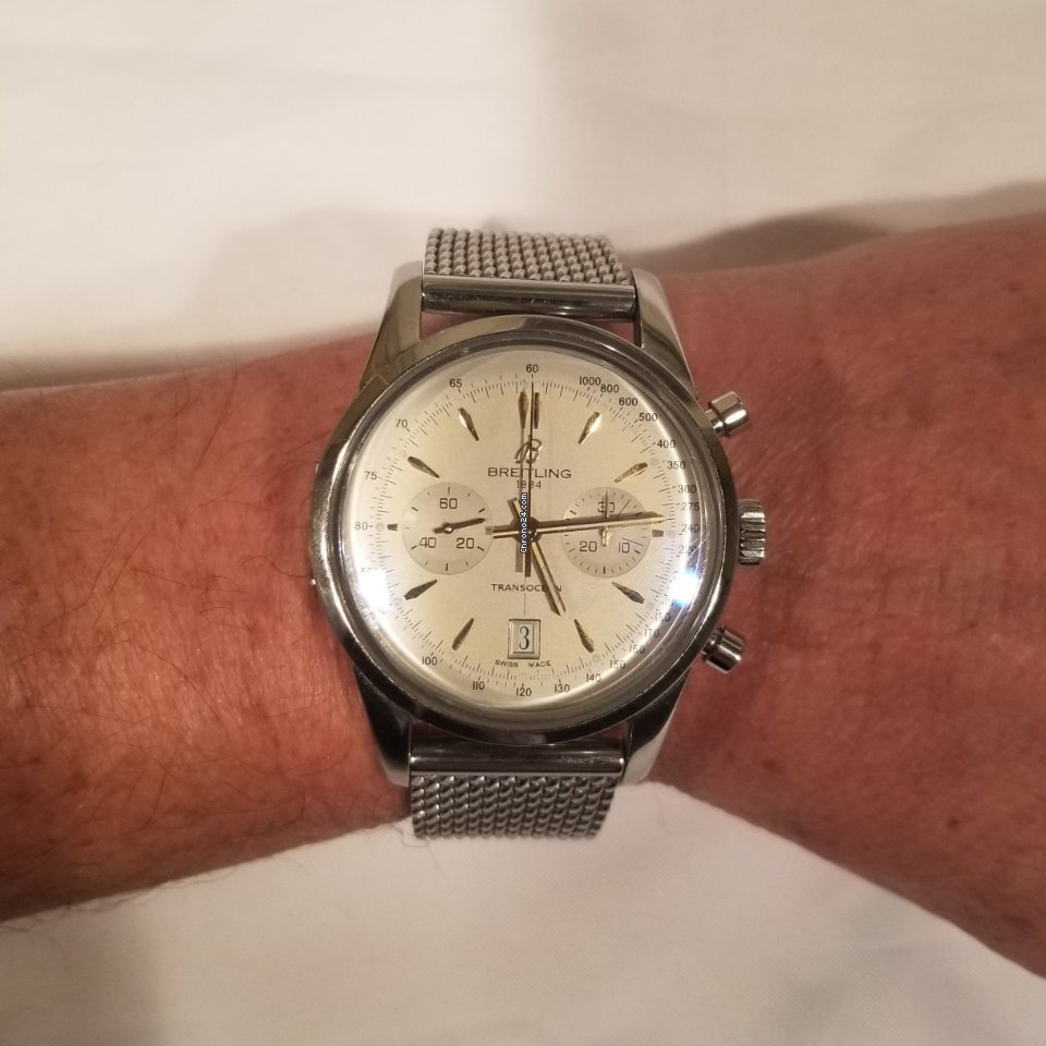 Breitling Transocean Chronograph Mens watch Unisex Automatic Steel AB015412 G784 6