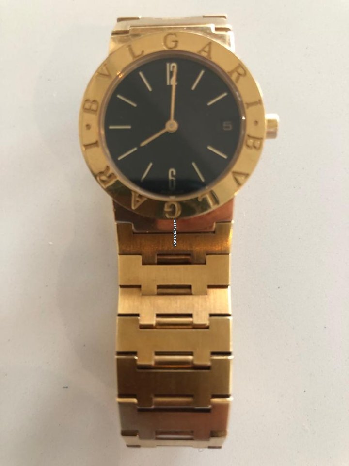 Bulgari Mens watch Unisex Quartz Yellow gold F 66592 6