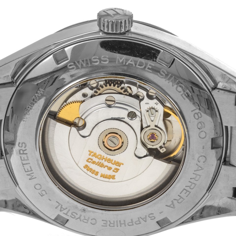 TAG Heuer Carrera Calibre 5 Mens watch Unisex Automatic Steel WV211B 6