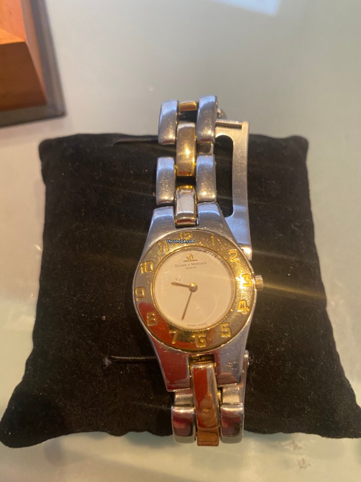 Baume & Mercier Linea Womens watch Quartz Gold Steel MV045203 6