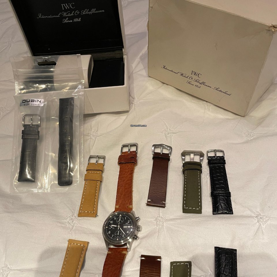 IWC Pilot Chronograph Mens watch Unisex Automatic Steel IW3706 6