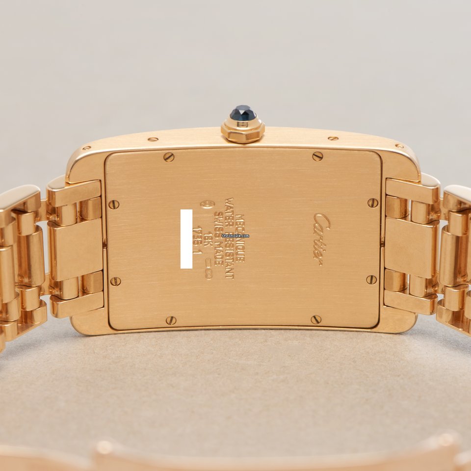 Cartier Tank Americaine Mens watch Unisex Manual winding Yellow gold 1735 6