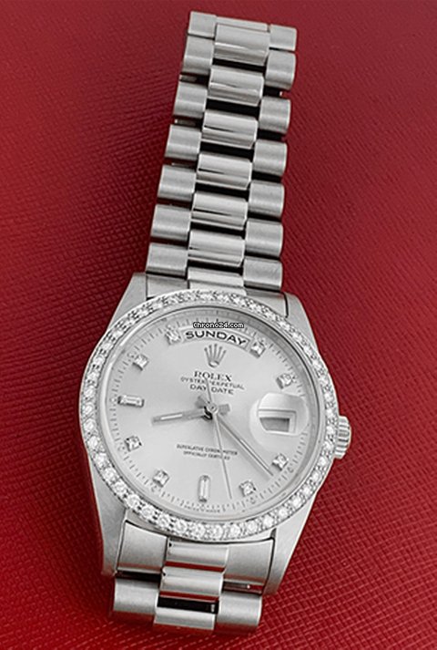 Rolex Day-Date 36 Mens watch Unisex White gold Automatic 18249 6