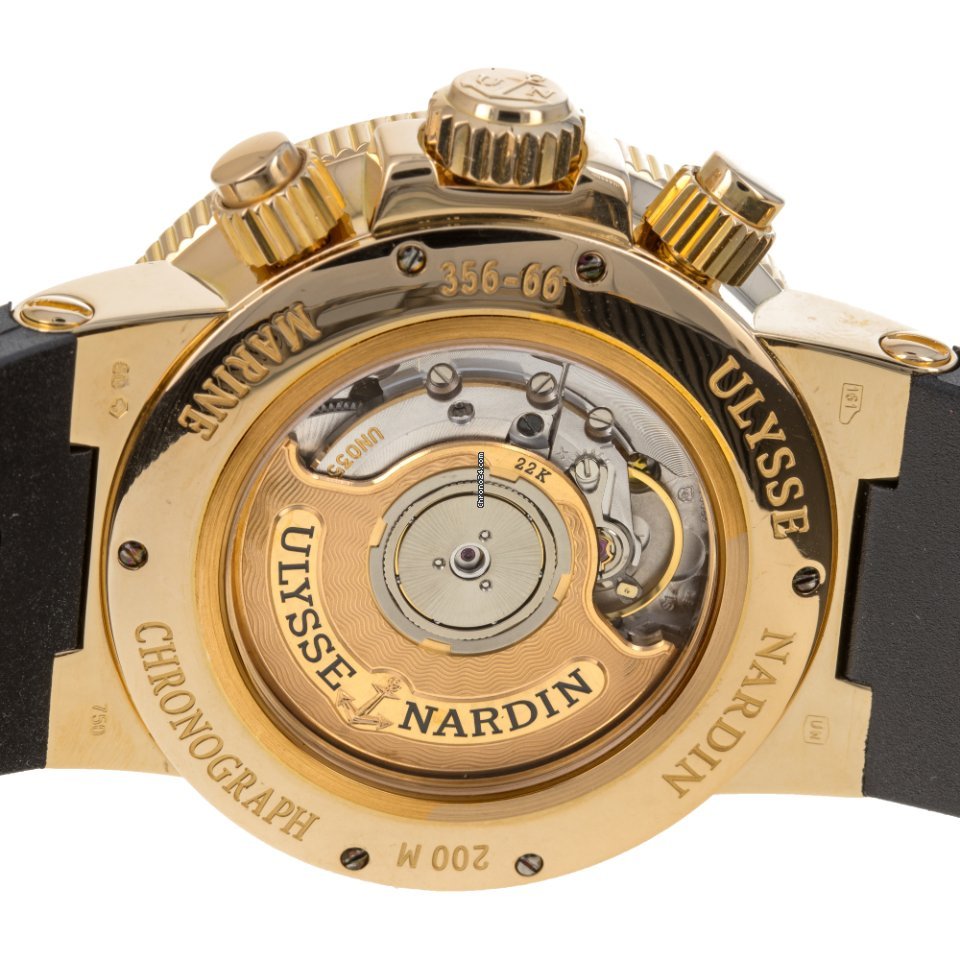 Ulysse Nardin Marine Chronograph Mens watch Unisex Automatic Rose gold 356-66 6