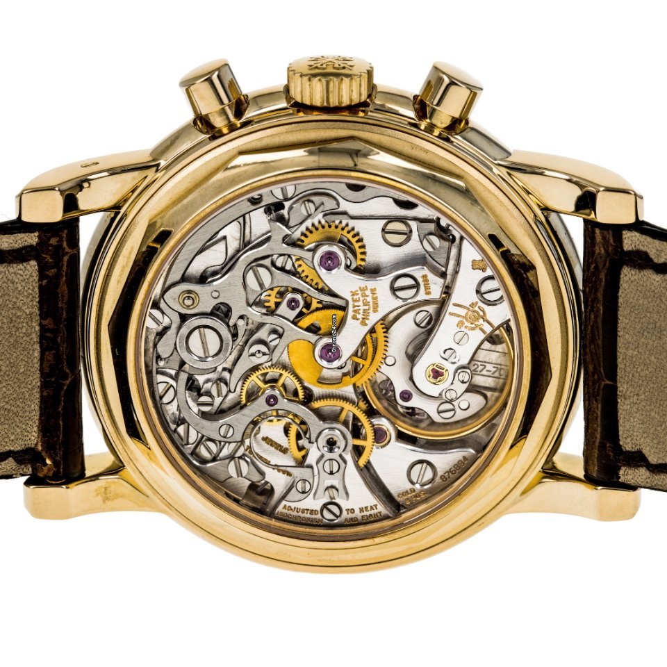 Patek Philippe Perpetual Calendar Chronograph Mens watch Unisex Manual winding Yellow gold 3970E 6