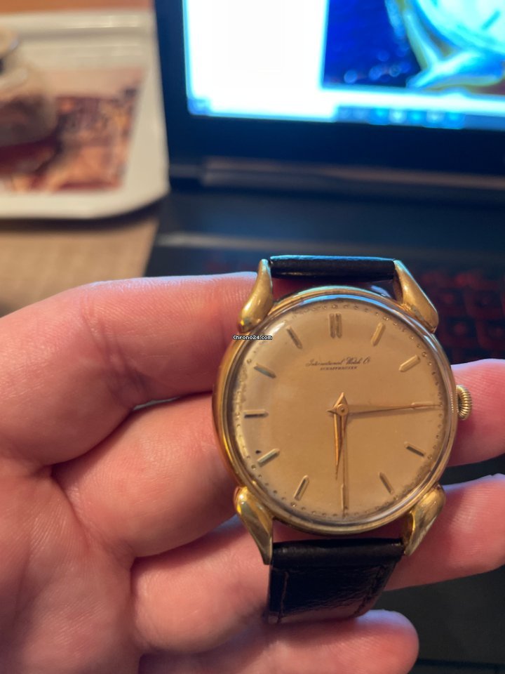 IWC Mens watch Unisex Manual winding Yellow gold C89 6