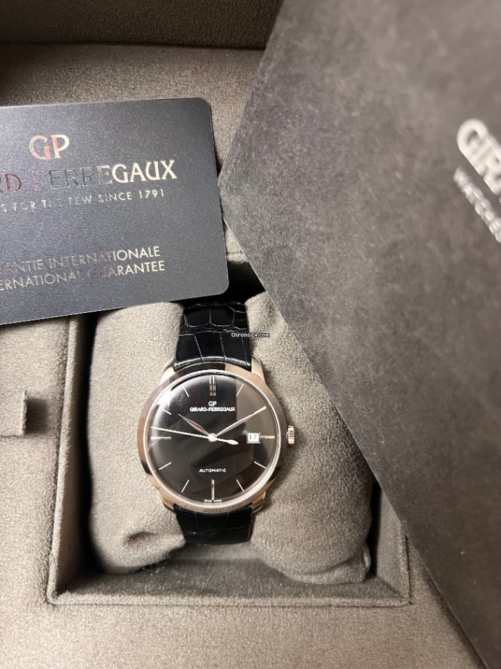 Girard Perregaux 1966 Mens watch Unisex Automatic White gold 49525-53-631-BK6A 6