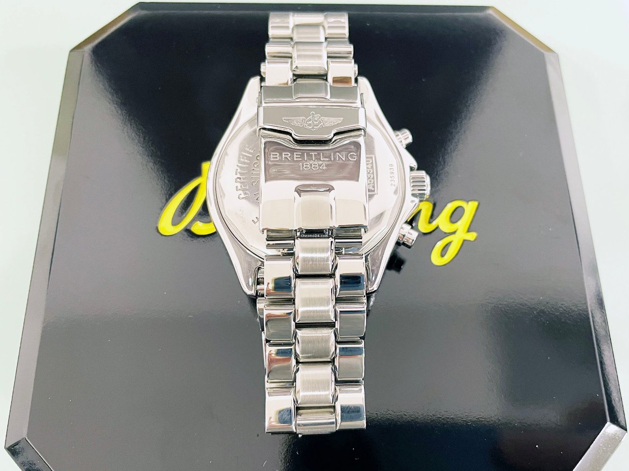 Breitling Transocean Chronograph Mens watch Unisex Quartz Steel A53340 6