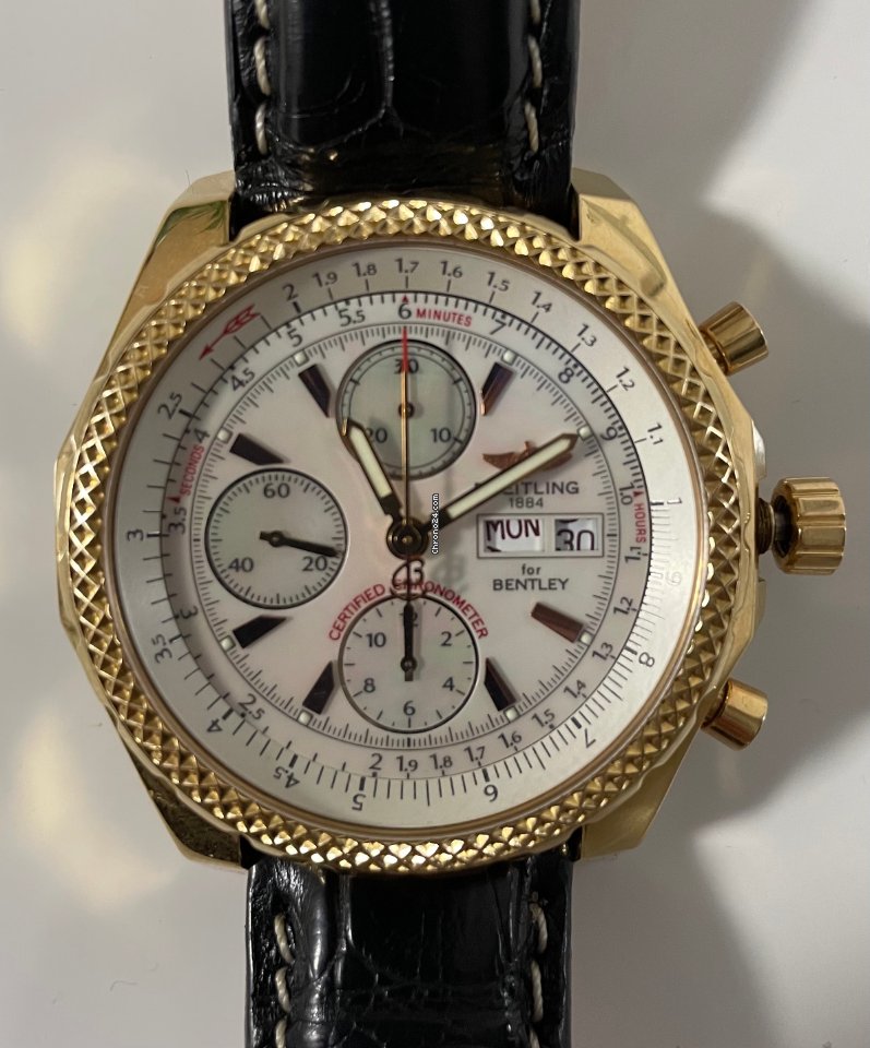 Breitling Bentley GT Mens watch Unisex Automatic Rose gold H13363 6