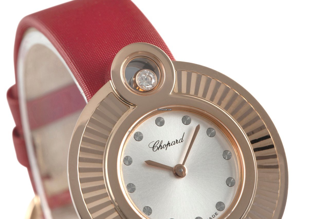 Chopard Happy Diamonds Womens watch Quartz Red gold 4407 6
