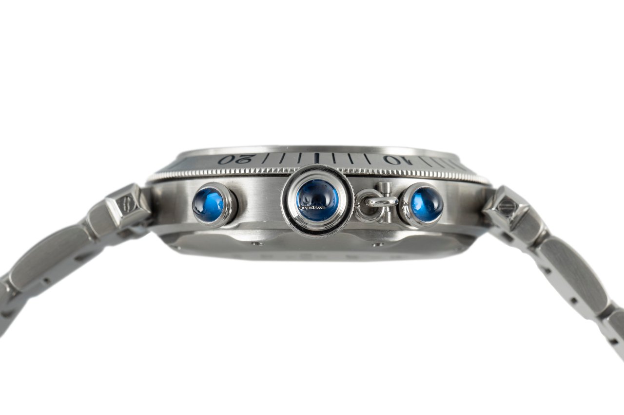 Cartier Pasha Mens watch Unisex Quartz Steel 4030 6