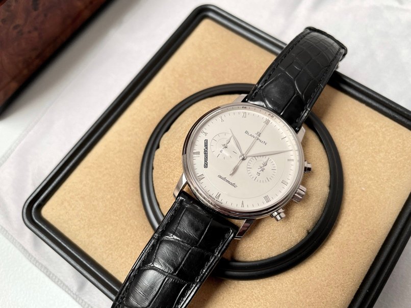 Blancpain Villeret Mens watch Unisex Automatic White gold 4082-1542-55 6