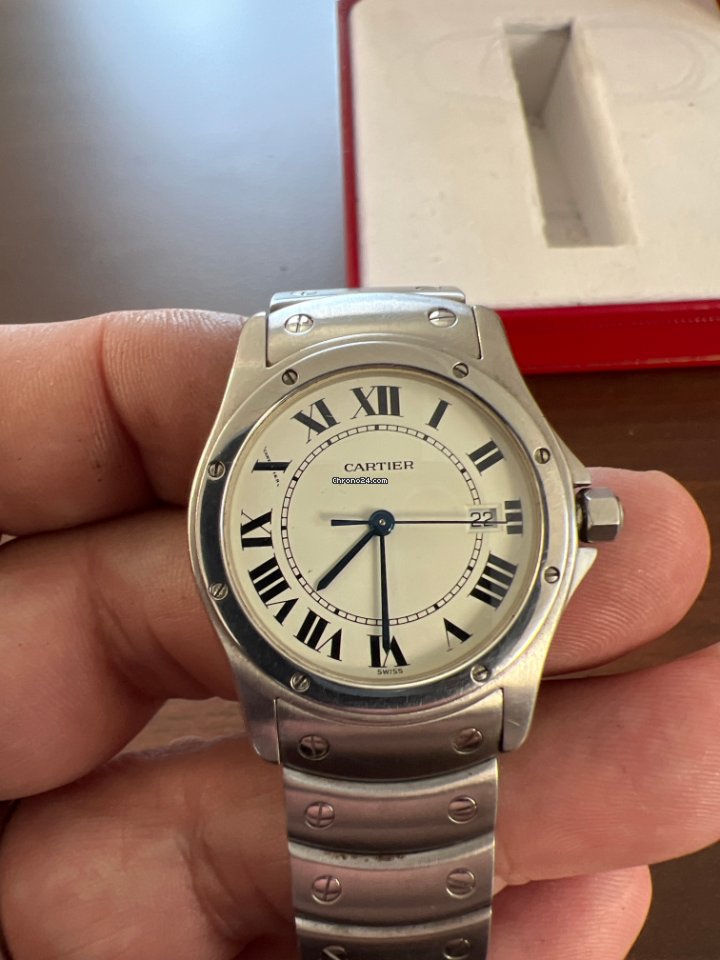 Cartier Santos Mens watch Unisex Quartz Steel 1561.1 6