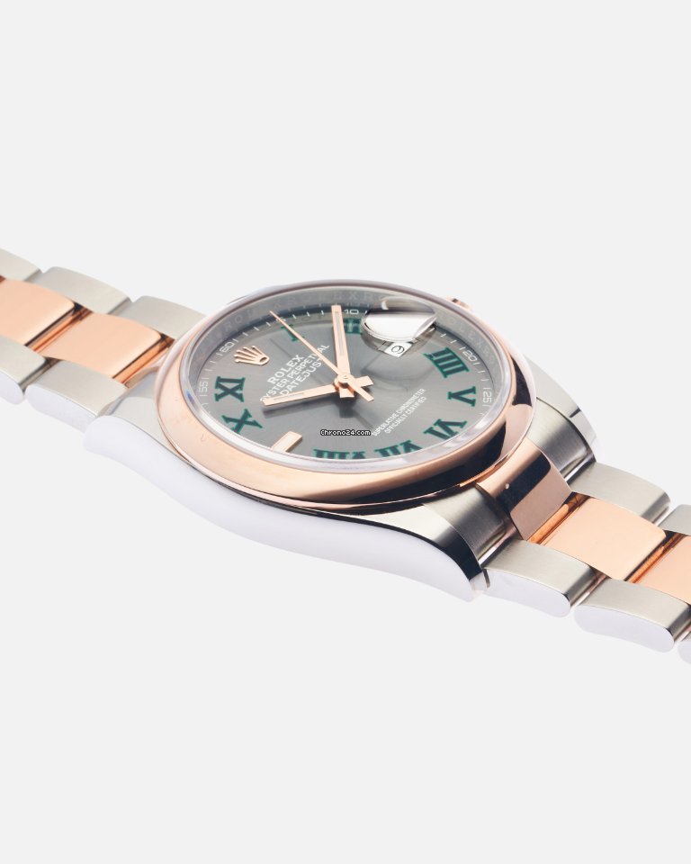 Rolex Datejust 36 Mens watch Unisex Gold Steel Automatic 126201 6