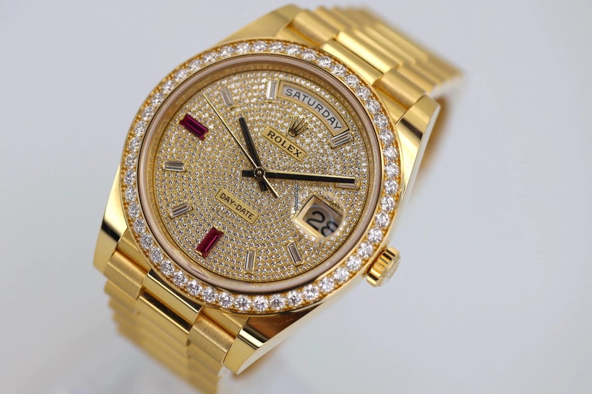 Rolex Day-Date 40 Mens watch Unisex Gold Steel Automatic 228348RBR 6