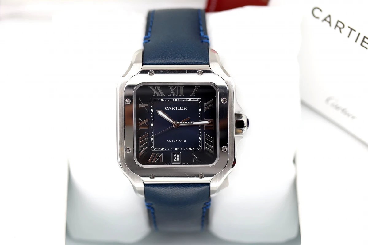 Cartier Santos Mens watch Unisex Automatic Steel 4072 6