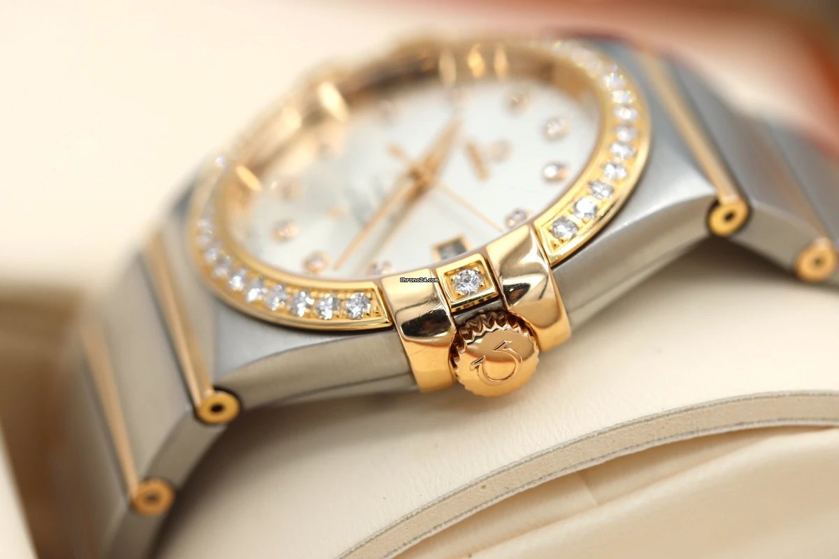 Omega Constellation Ladies Mens watch Unisex Automatic Gold Steel 123.25.35.20.52.001 6