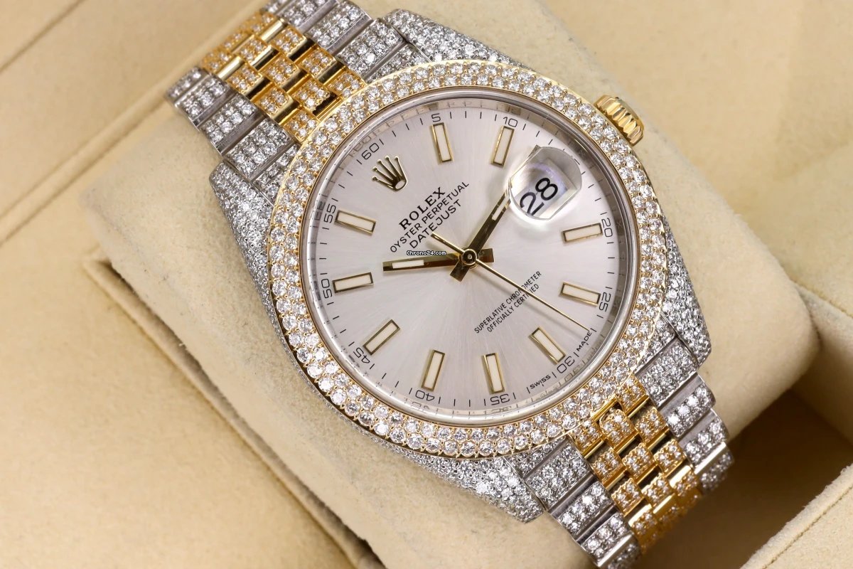 Rolex Datejust 41 Mens watch Unisex Gold Steel Automatic 126303 6