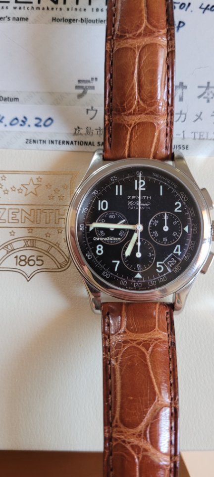 Zenith El Primero Chronograph Mens watch Unisex Automatic Steel 01.0501.400 6