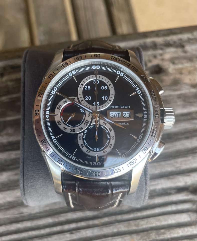 Hamilton Jazzmaster Auto Chrono Mens watch Unisex Automatic Steel H328160 6