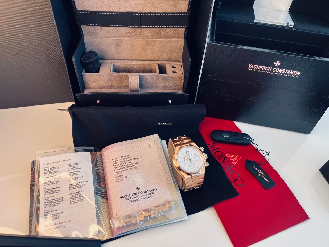 Vacheron Constantin Overseas Chronograph Mens watch Unisex Automatic Rose gold 49150 B01R-9454 6